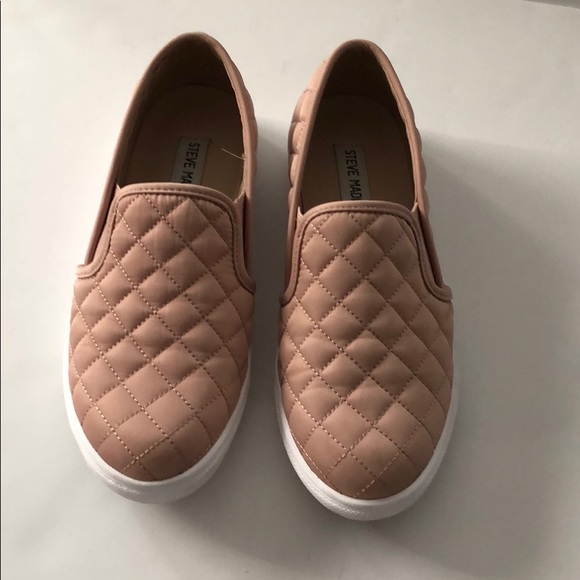 Steve Madden Shoes - Rose Gold Steve Madden Slip On Sneakers